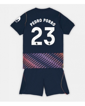 Tottenham Hotspur Pedro Porro #23 Maglia Gara Trasferta Repliche 2026-27 Bambino Maniche Corte Tottenham Hotspur Pedro Porro #23 Maglia Gara Trasferta Repliche 2026-27 Bambino Maniche Corte